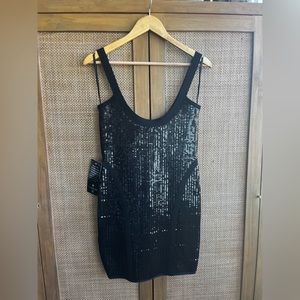 Black Sequined Mini
